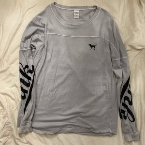 VS PINK OPEN BACK LONG SLEEVE